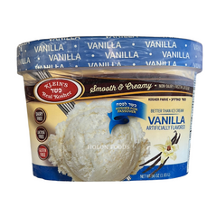 Klein's Smooth & Creamy Vanilla Artificial Flavor Ice Cream 56 oz