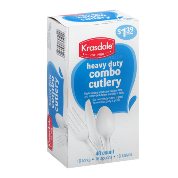 Krasdale Heavy Duty Combo Cutlery 48 ct