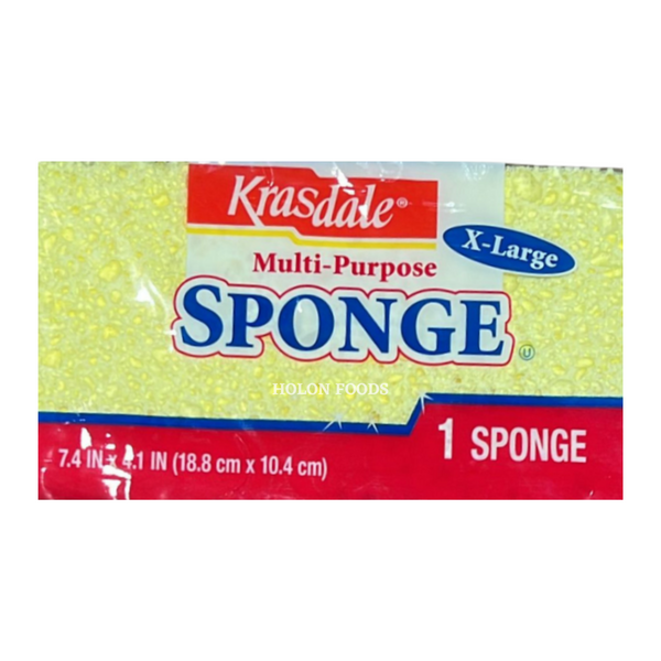 Krasdale Multi-Purpose X-Large Sponge 7.4 in-x-4.1 in 1 ct