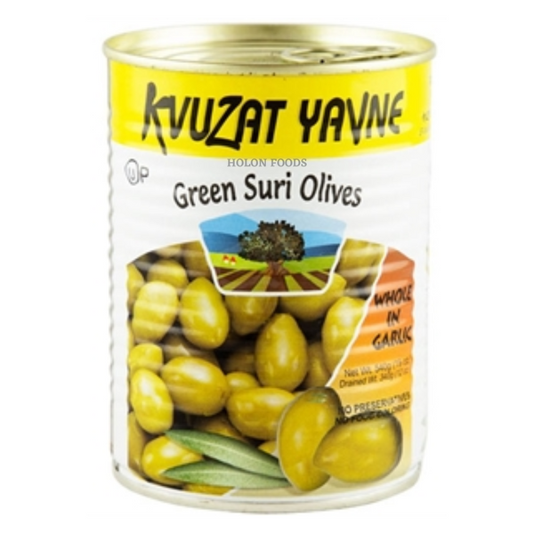 Kvuzat Yavne Green Suri Olives 19 oz