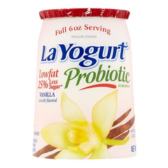La Yogurt Lowfat Vanilla Yogurt 6 oz