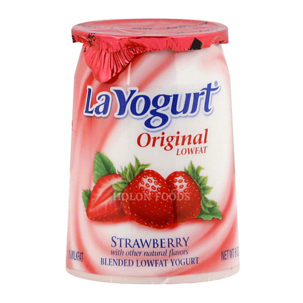 La Yogurt Lowfat Yogurt Strawberry 6 oz