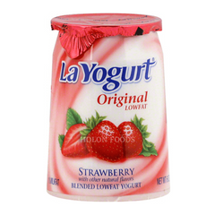 La Yogurt Lowfat Yogurt Strawberry 6 oz