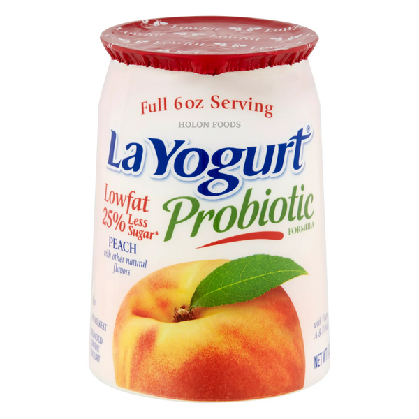 La Yogurt Probiotic Peach Yogurt  6 oz