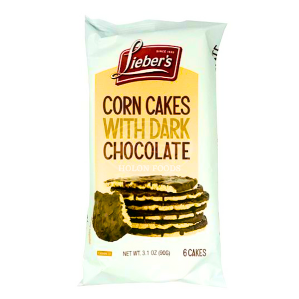 Lieber's Coated With Dark Chocolate Corn Cakes 3.1 oz
