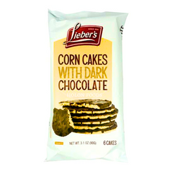 Lieber's Coated With Dark Chocolate Corn Cakes 3.1 oz