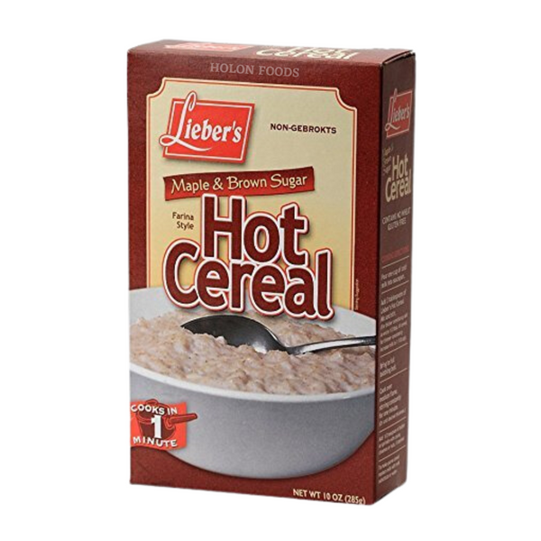 Lieber's Farina Style Maple & Brown Hot Cereal 10 oz