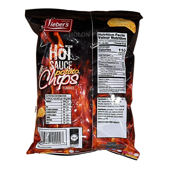 Lieber's Hot Sauce Potato Chips 0.75 oz