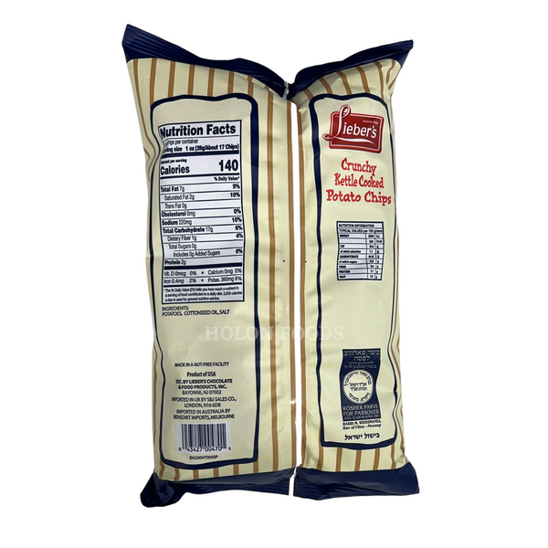 Lieber's Kettle Cooked Potato Chips Original 5 oz
