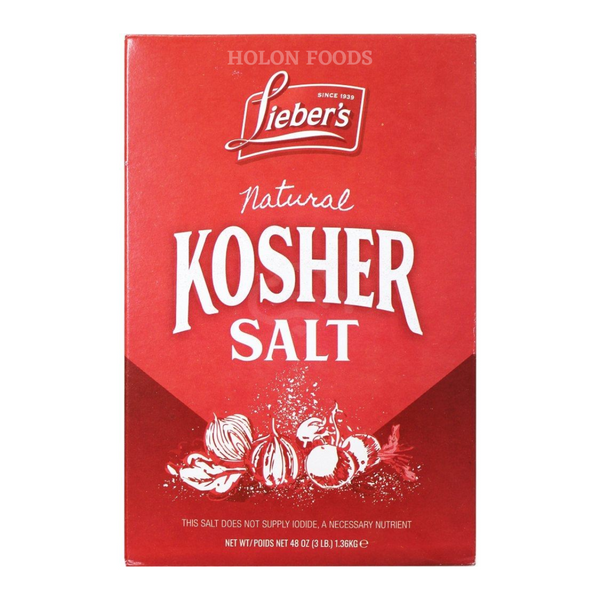Lieber's Natural Kosher Salt (box) 48 oz