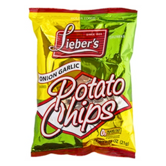 Lieber's Onion Garlic Potato Chips .75 oz