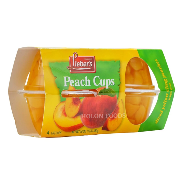 Lieber's Peach Cups 4 ct
