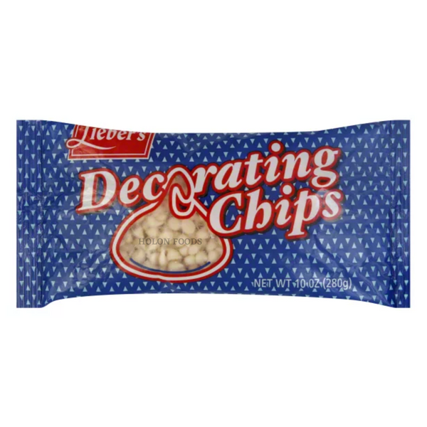 Lieber's White Decorating Chips 10 oz