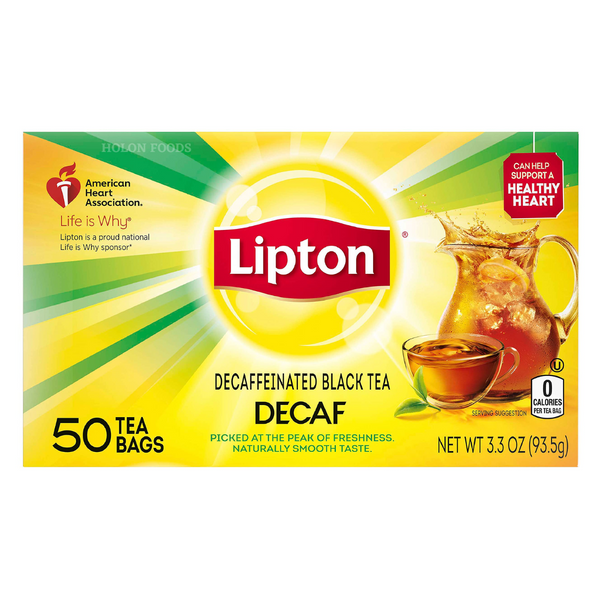 Lipton Decaffeinated Black Tea 50 ct