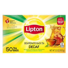 Lipton Decaffeinated Black Tea 50 ct