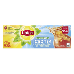 Lipton Family Sized Decaffeinated Iced Black Tea 48 ct