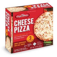 Macabee 3 Pack Cheese Pizza 10 oz
