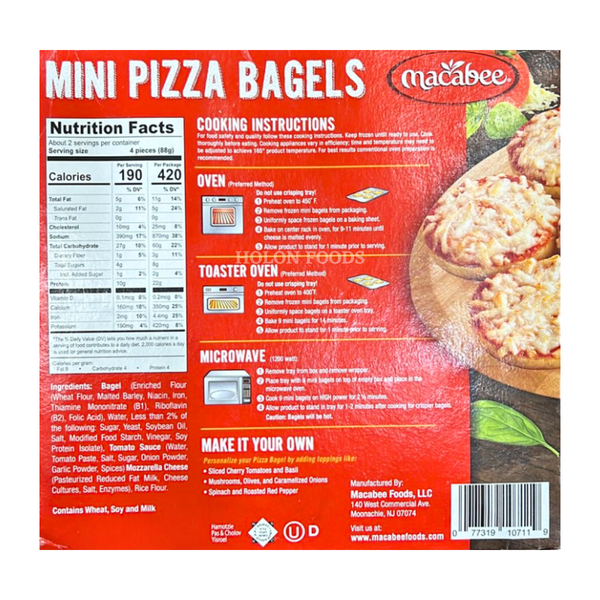 Macabee Mini Pizza Bagels 9 ct