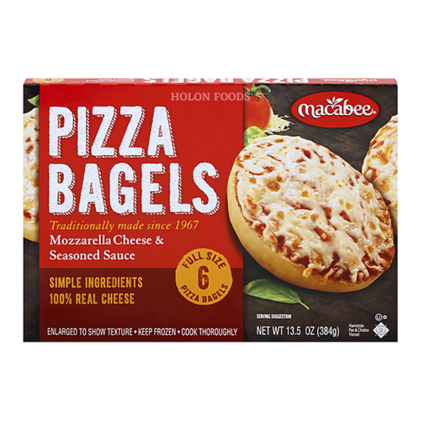 Macabee Pizza Bagels 6 ct