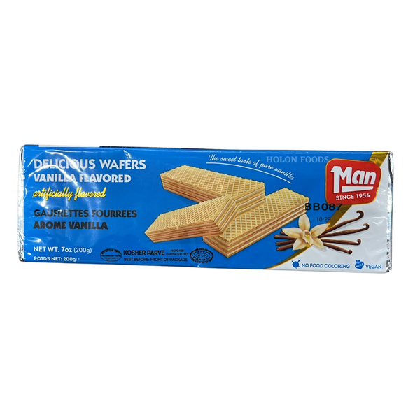 Man Delicious Wafers Vanilla 7 oz