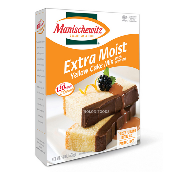 Manischewitz Extra Moist Yellow Cake Mix with Frosting 14 oz