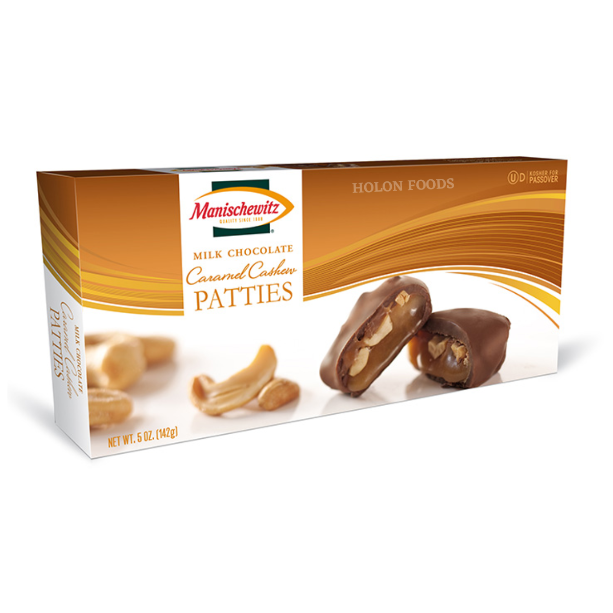 Shop Manischewitz Milk Chocolate Caramel Cashew Patties 5 oz Holon