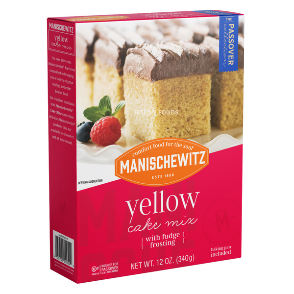 Manischewitz Yellow Cake Mix with Fudge Frosting 12 oz
