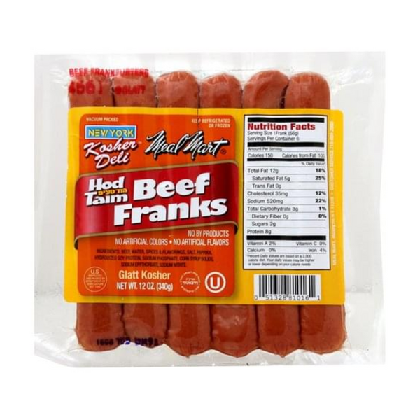 Meal Mart Beef Franks 12 oz