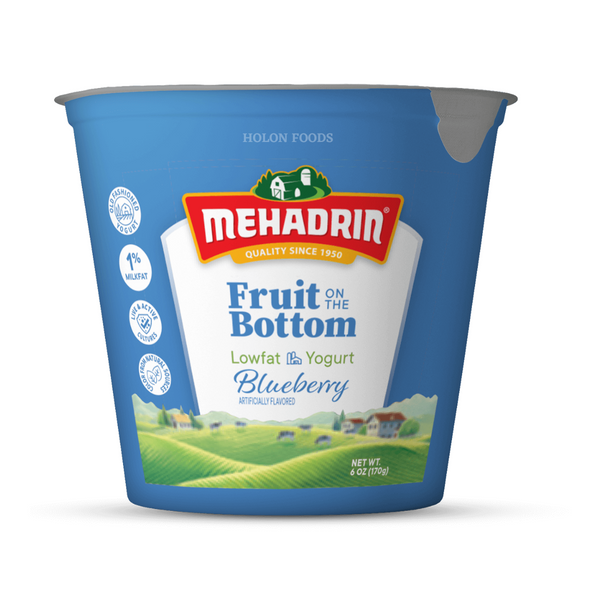 Mehadrin Blueberry Lowfat Yogurt  6 oz