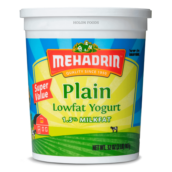 Mehadrin Plain Lowfat Yogurt 32 oz