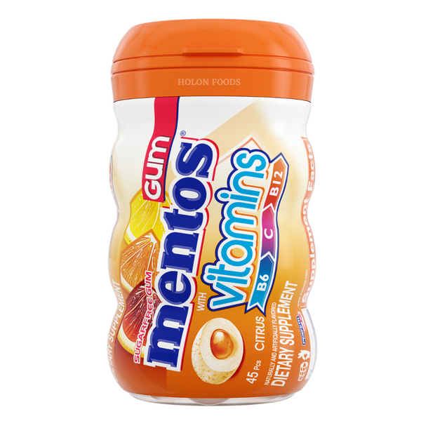 Mentos Vitamins Orange Gum 45 ct