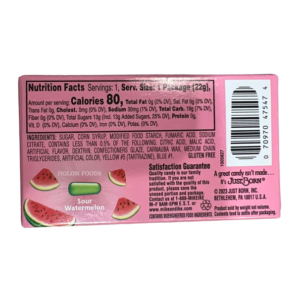 Mike and Ike Sour Watermelon Candy 0.78 oz
