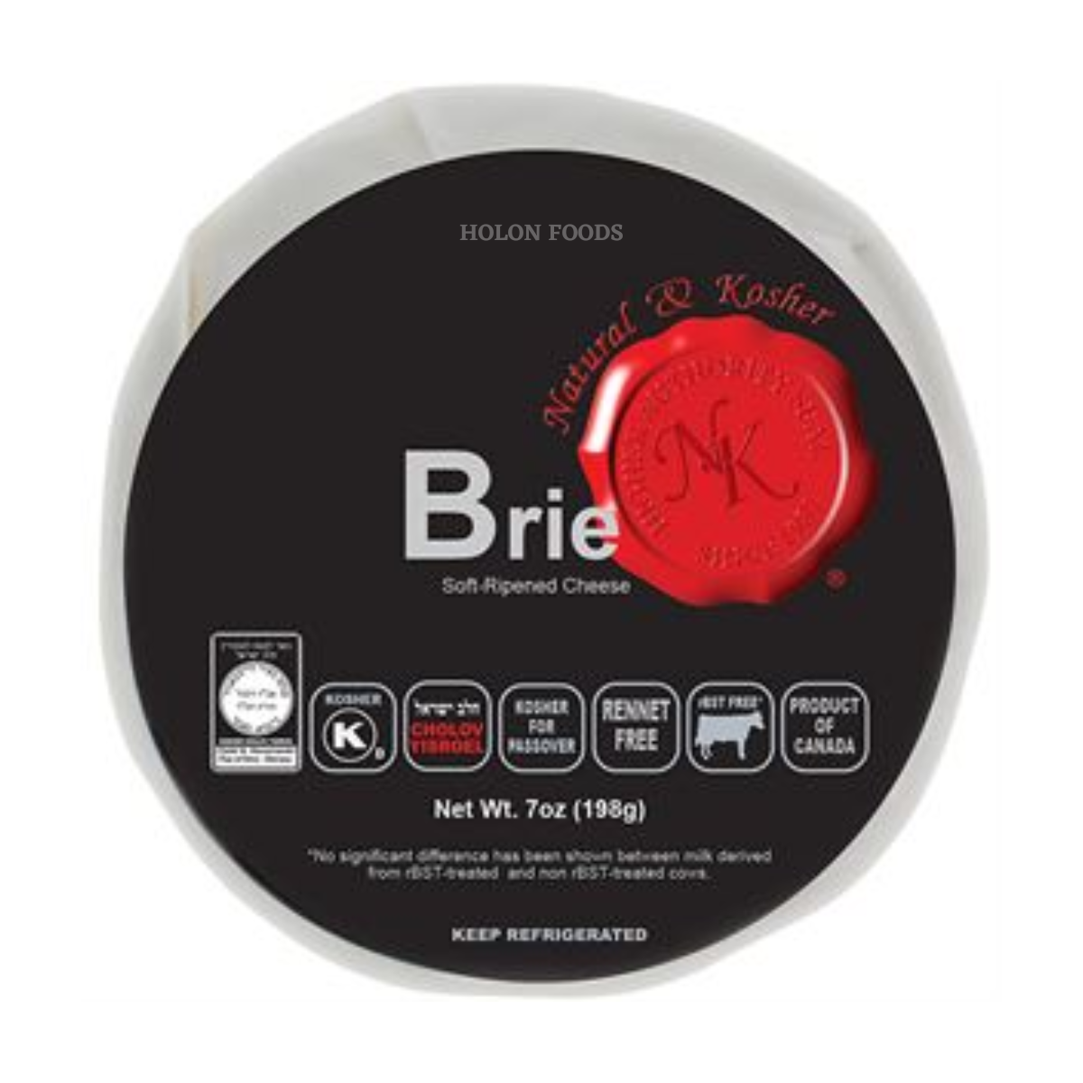 Order Natural & Kosher Brie Chunk 7 oz online Holon Kosher Foods
