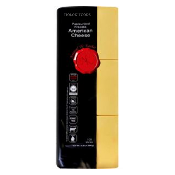 Natural & Kosher Yellow American Cheese 108 Slices