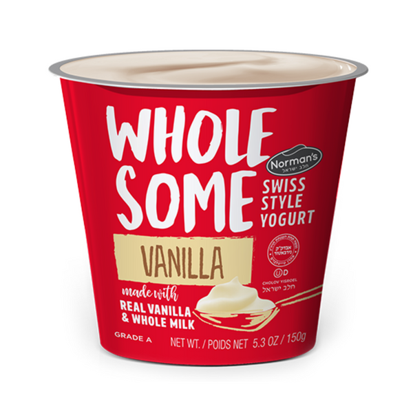 Norman's Wholesome Vanilla Swiss Style Yogurt 5.3 oz