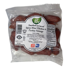 Of Tov Smoked & Cured Spicy Mini Chicken & Turkey Sausage 7 oz