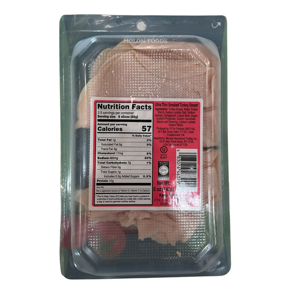 Of Tov Ultra Thin Smoked Turkey Breast 5 oz