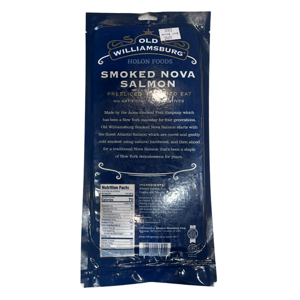 Old Williamsburg Smoked Nova Salmon 16 oz