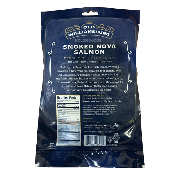 Old Williamsburg Smoked Nova Salmon 8 oz
