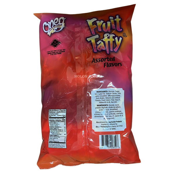 Oneg Fruit Taffy Assorted Flavors 30 oz