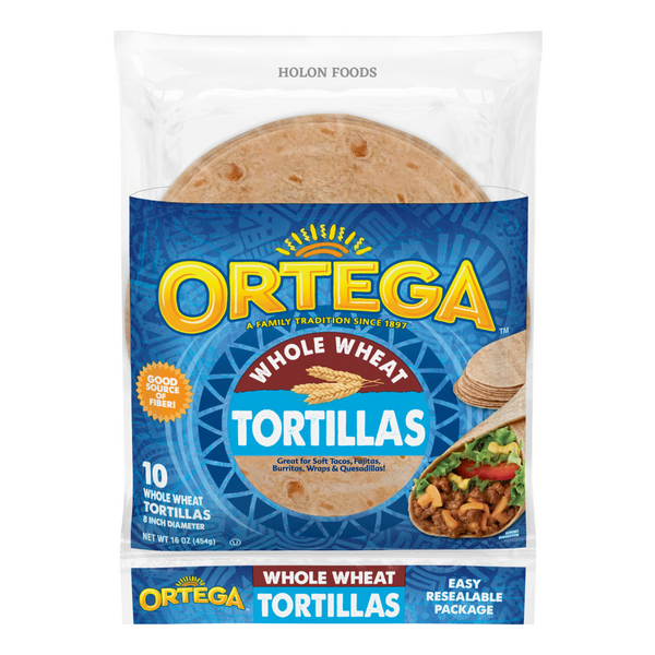 Ortega Whole Wheat Tortillas 10 ct