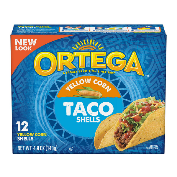 Ortega Yellow Corn Taco Shells 12 ct