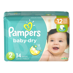 Pampers Baby Dry Diapers Size 2 34 ct