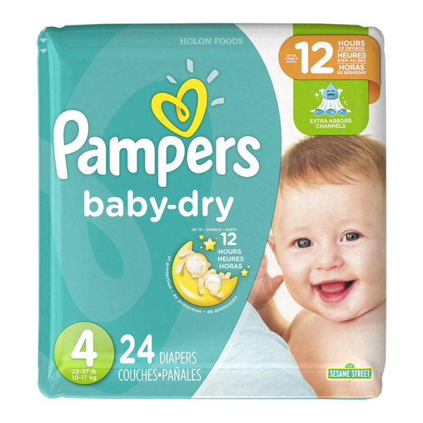 Pampers Baby Dry Diapers Size 4 24 ct