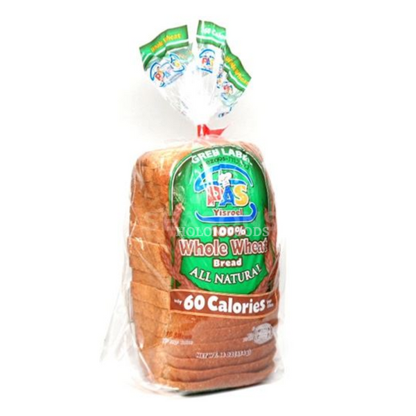 Pas Yisroel Mezonot Whole Wheat Sliced Bread 16 oz