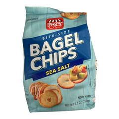 Paskesz Bite-Size Bagel Chips with Sea Salt 8.8 oz