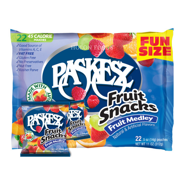 Paskesz Fruit Snack Medley Fun Size 11 oz