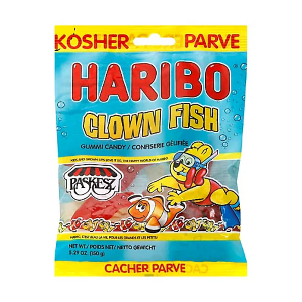 Paskesz Haribo Clown Fish Gummy Candy 5.29 oz