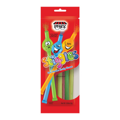 Paskesz Stiggles Sour Powder Fruity Straws 6 ct