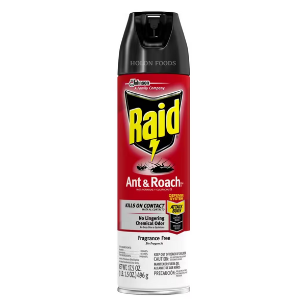 Raid Fragrance Free Ant & Roach Kills on Contact 17.5 oz